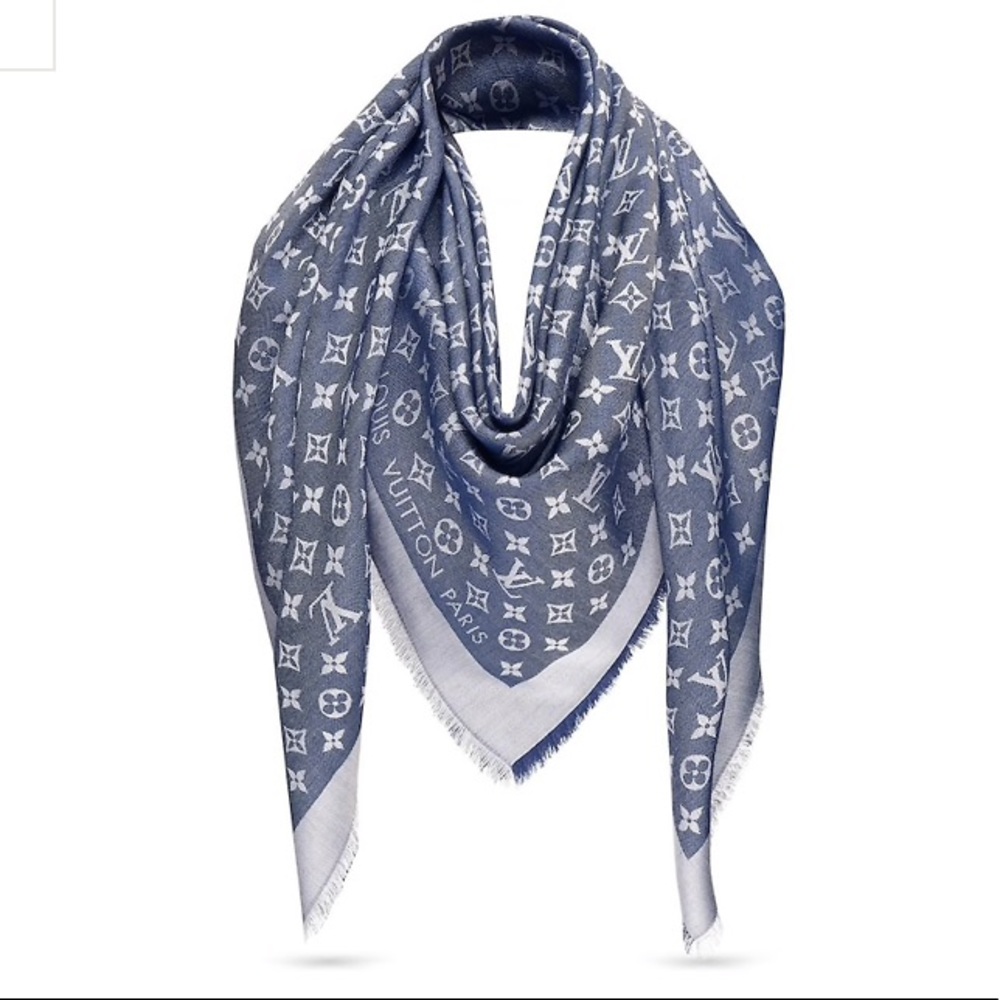 Louis Vuitton Denim Blue Shawl
